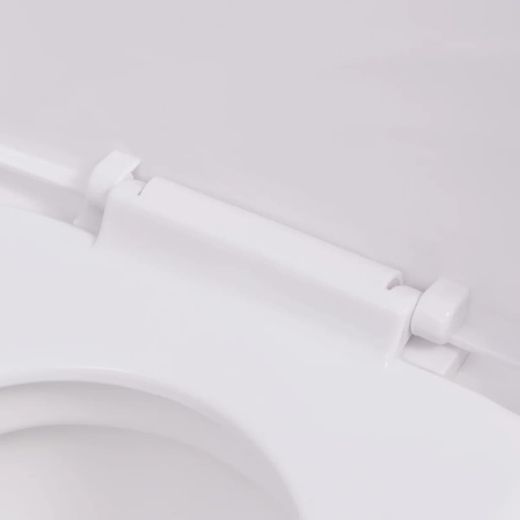 Wall-mounted toilet bowl, ceramic, white