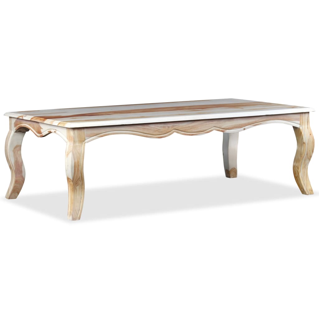 Solid sheesham wood coffee table 110x60x35 cm