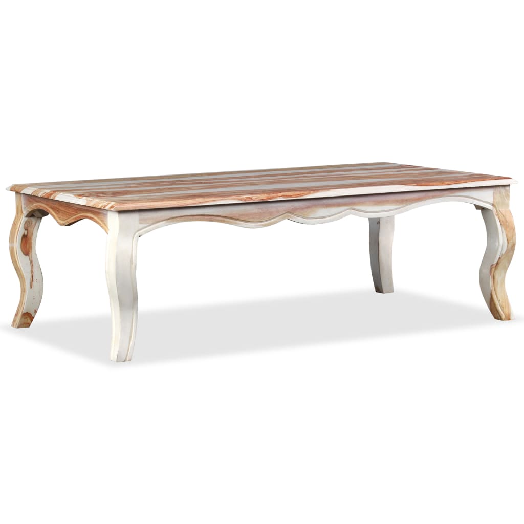 Solid sheesham wood coffee table 110x60x35 cm