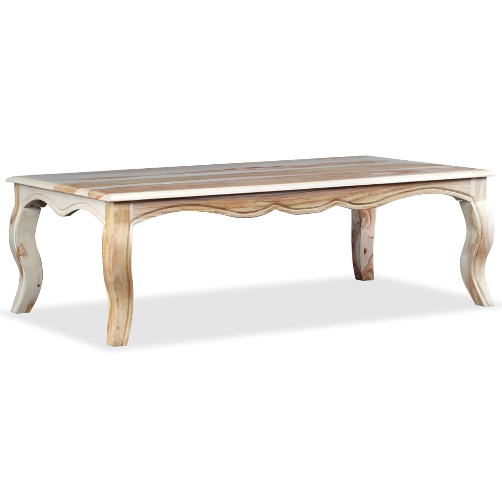 Solid sheesham wood coffee table 110x60x35 cm