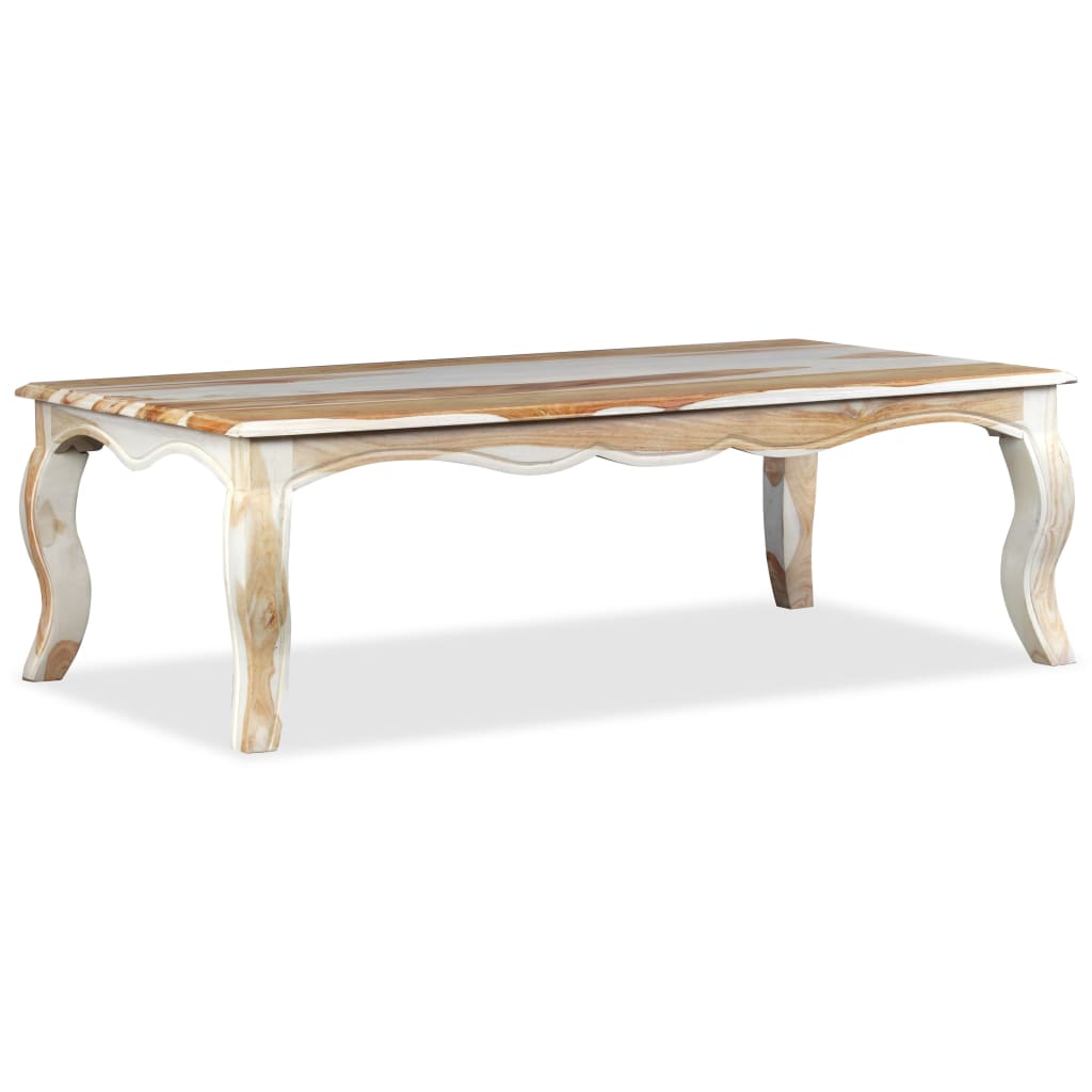 Solid sheesham wood coffee table 110x60x35 cm