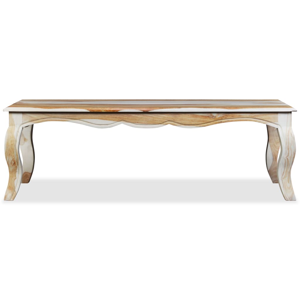 Solid sheesham wood coffee table 110x60x35 cm