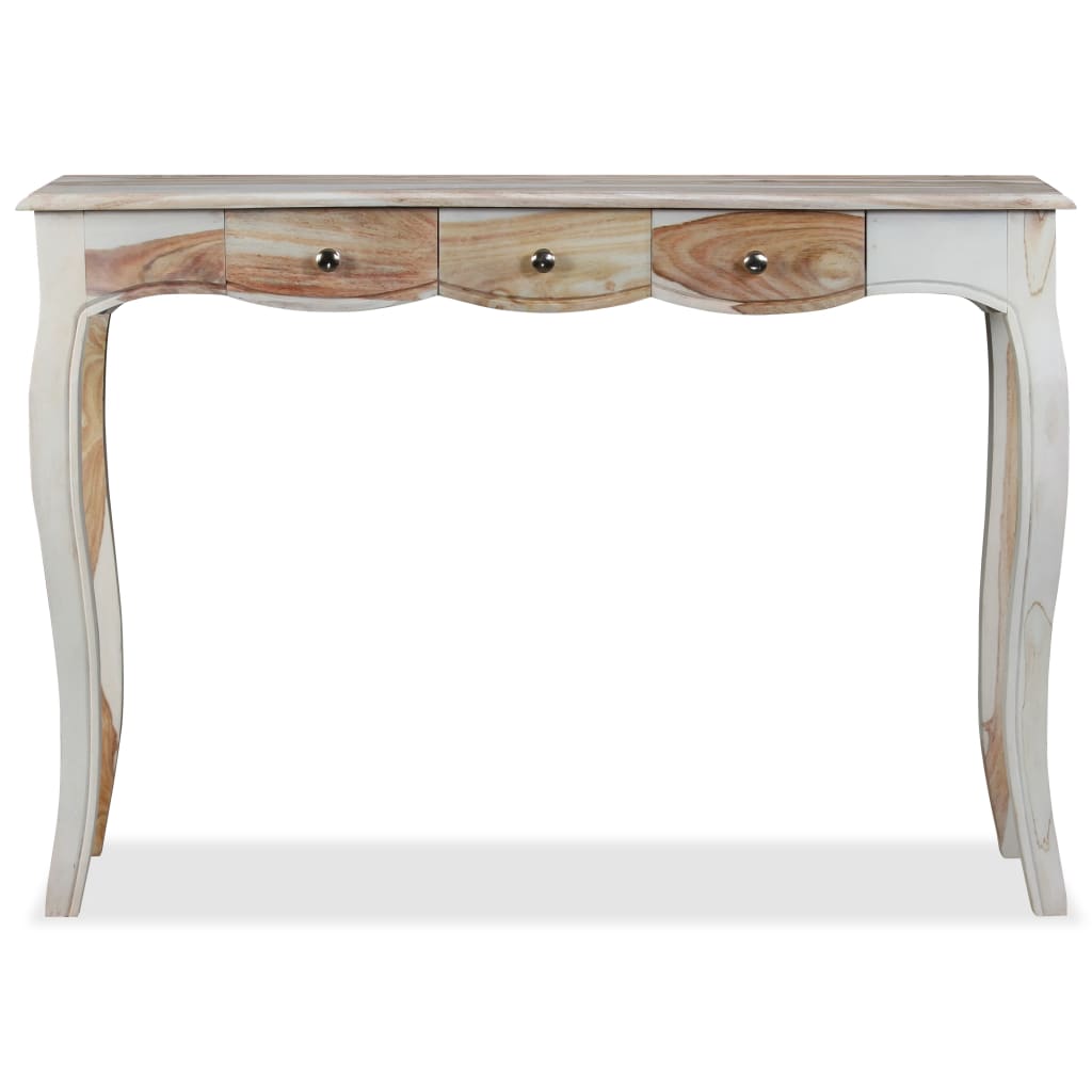 Console table with 3 drawers, 110x40x76 cm, solid rosewood