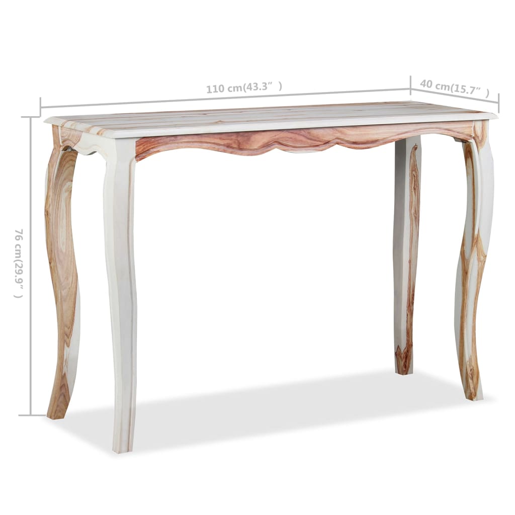 Console table, solid sheesham wood, 110x40x76 cm