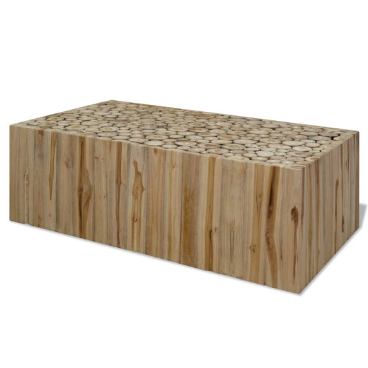 Coffee table, 90x50x30 cm, natural teak