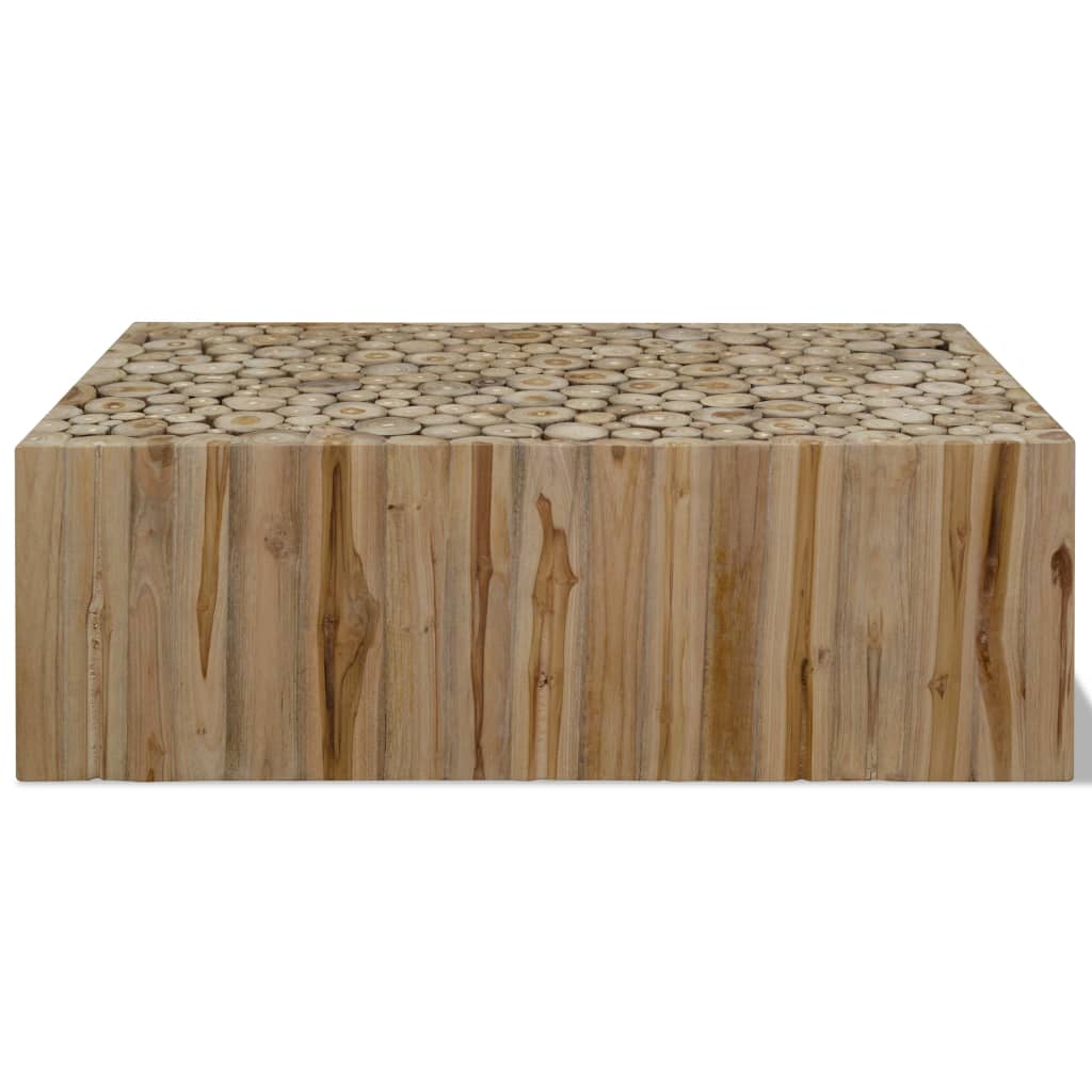 Coffee table, 90x50x30 cm, natural teak