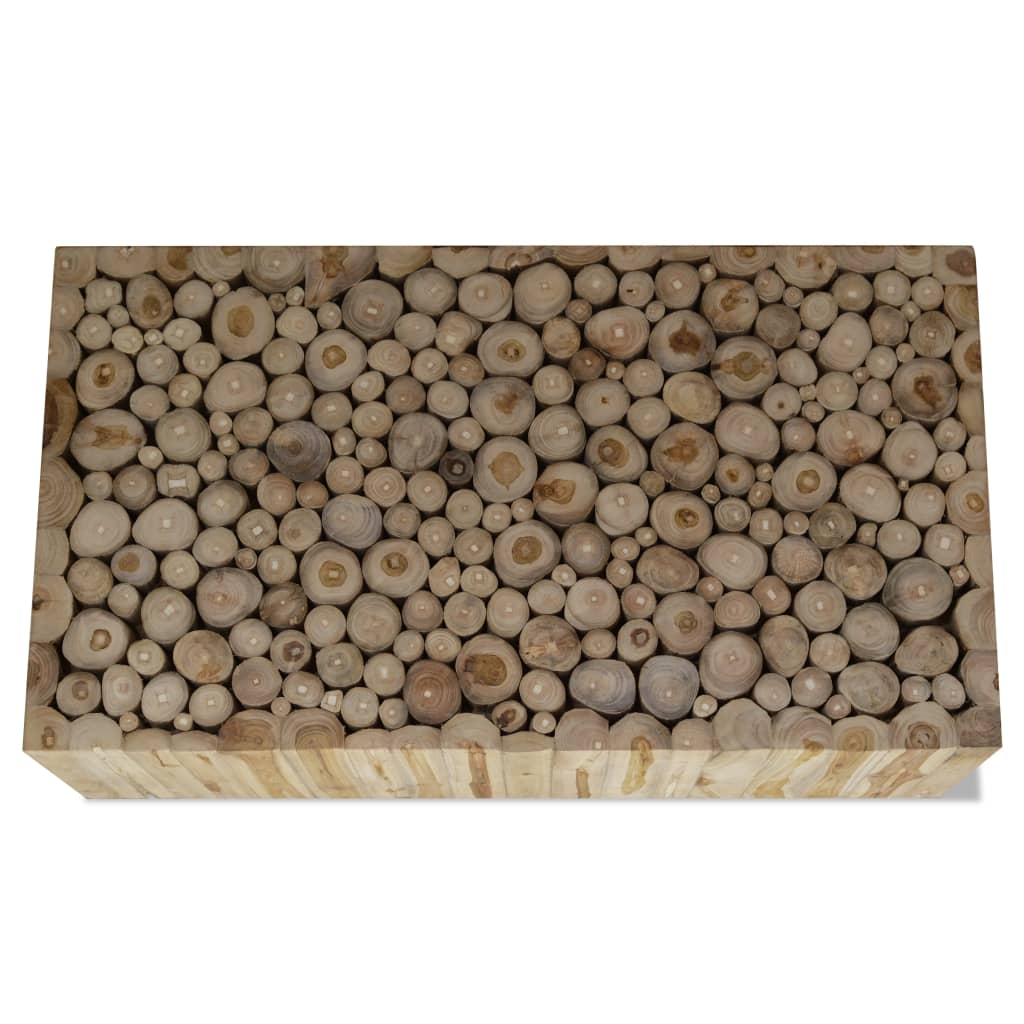 Coffee table, 90x50x30 cm, natural teak