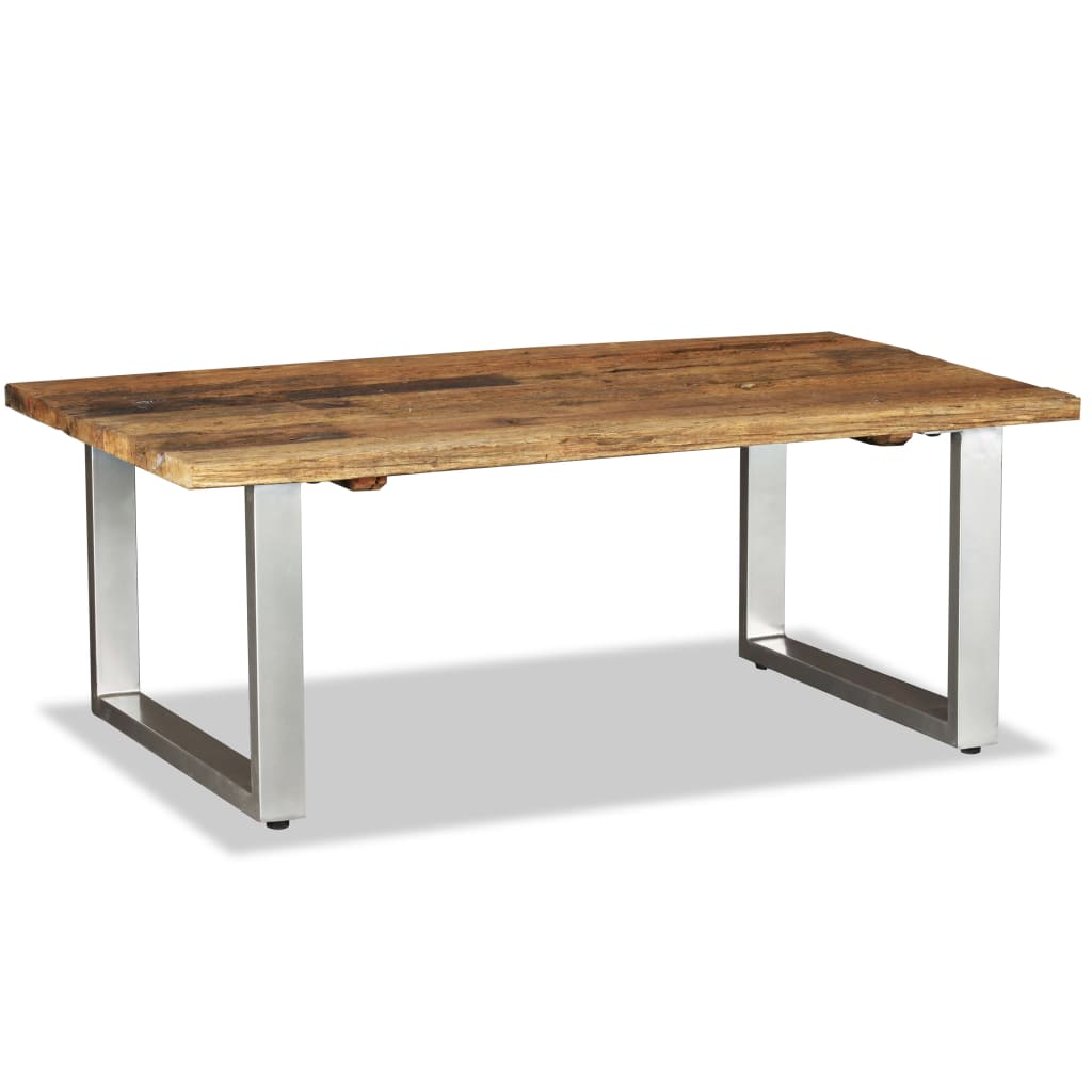 Coffee table, 100 x 60 x 38 cm, solid recycled wood