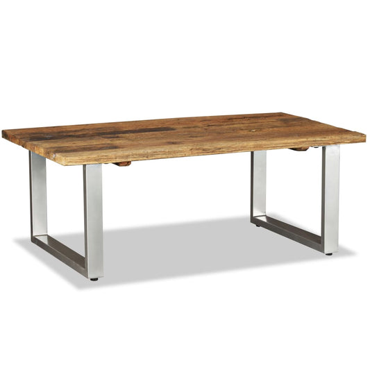 Coffee table, 100 x 60 x 38 cm, solid recycled wood