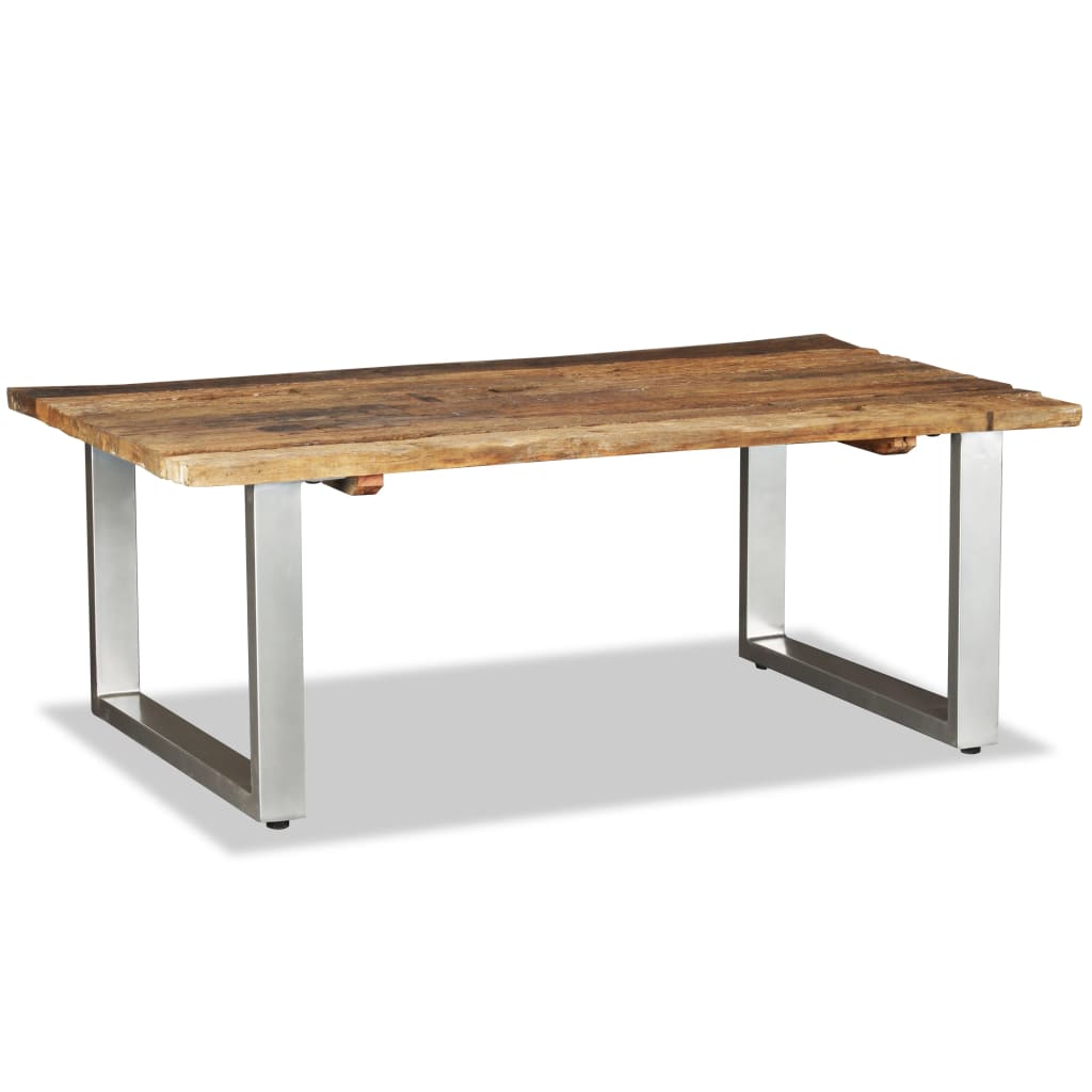 Coffee table, 100 x 60 x 38 cm, solid recycled wood