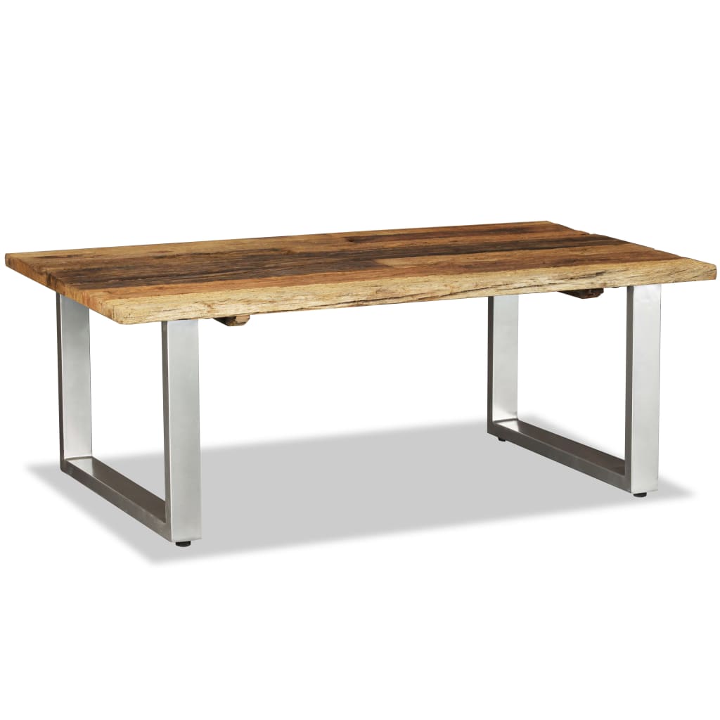 Coffee table, 100 x 60 x 38 cm, solid recycled wood