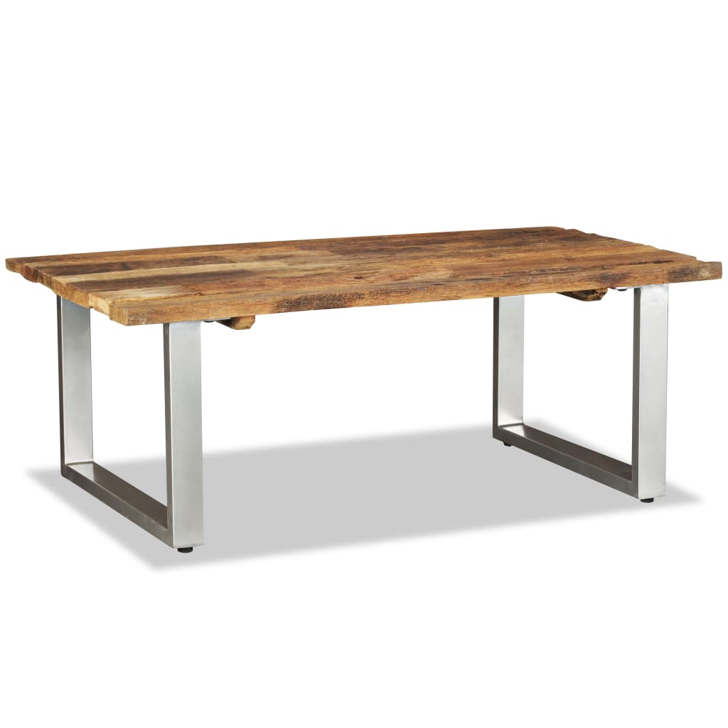 Coffee table, 100 x 60 x 38 cm, solid recycled wood