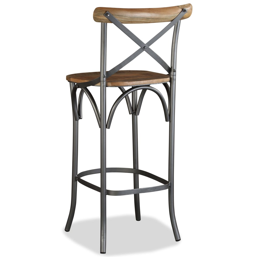 Bar stool, solid mango wood