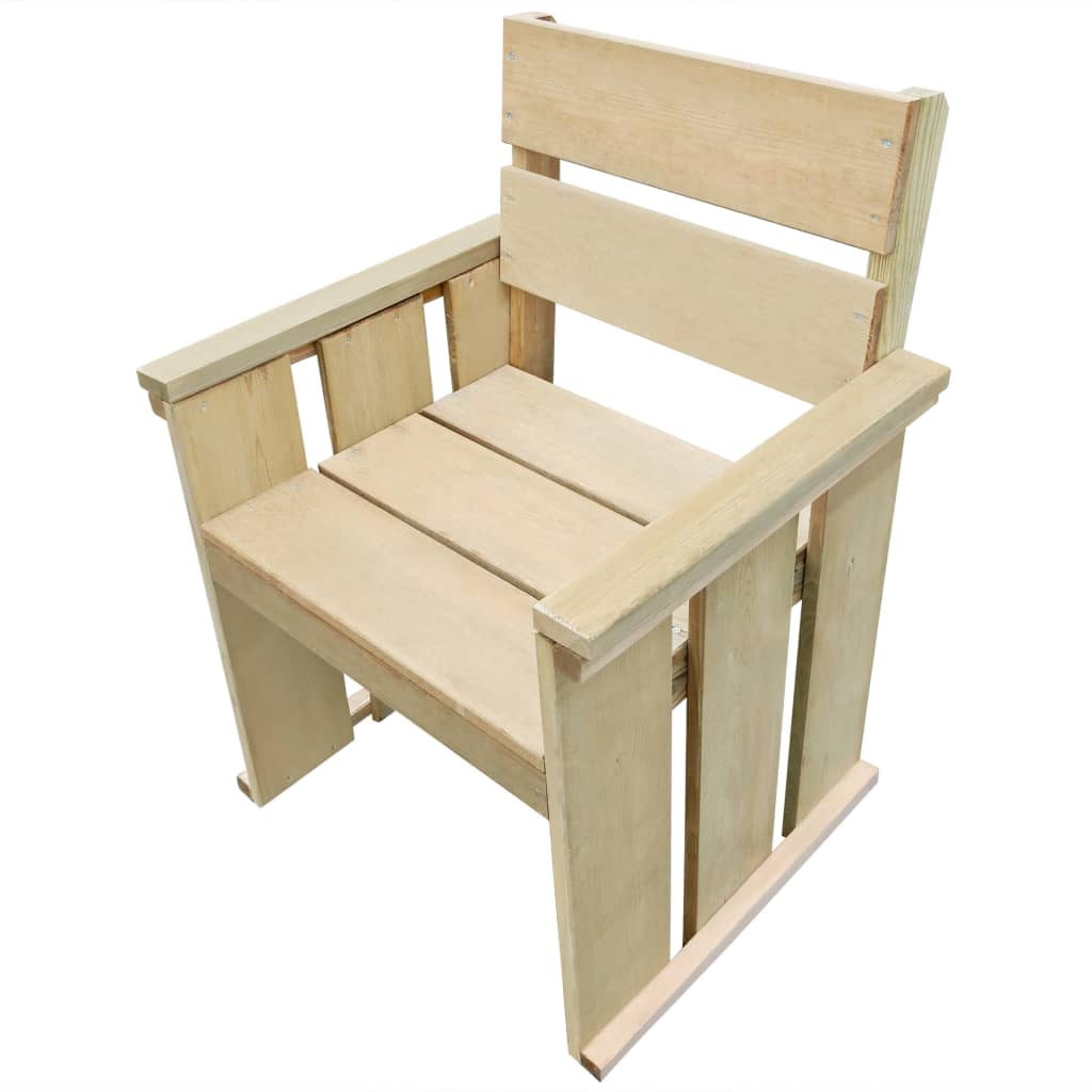 4-piece outdoor furniture set, treated pine wood