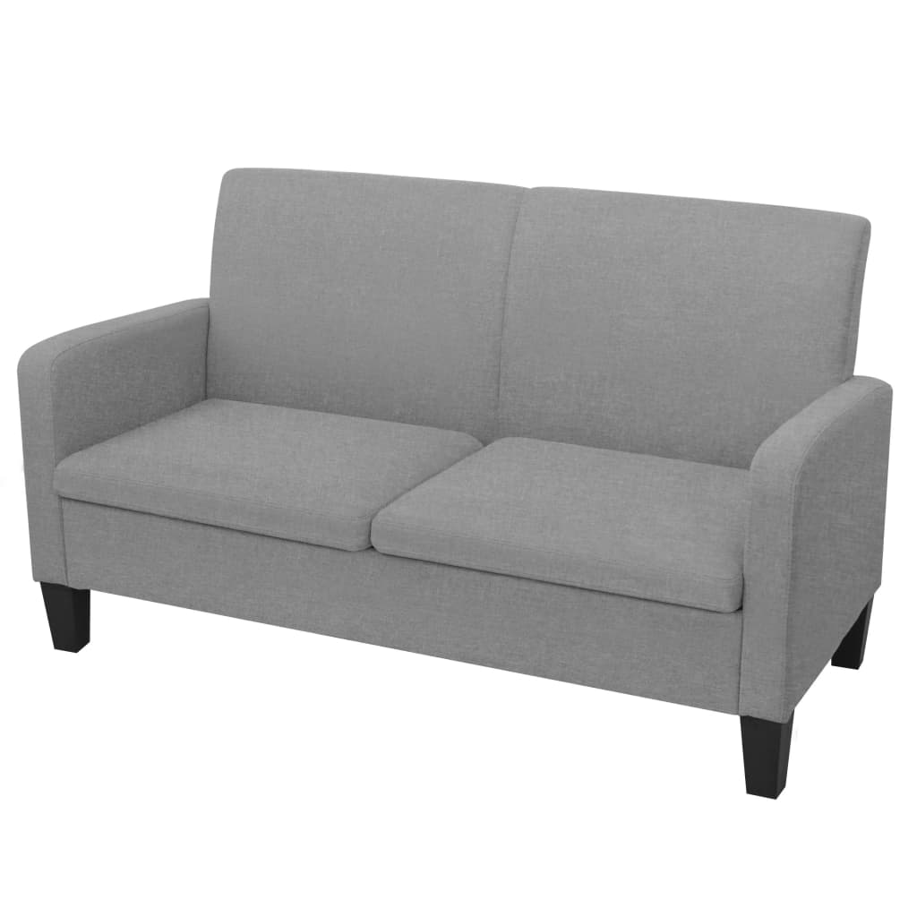 2-seater sofa, 135 x 65 x 76 cm, light grey