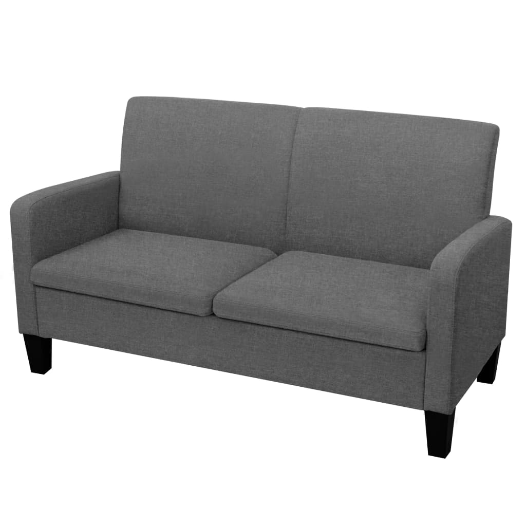 2-seater sofa, 135 x 65 x 76 cm, dark grey