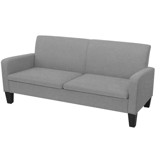 3-seater sofa, 180 x 65 x 76 cm, light grey