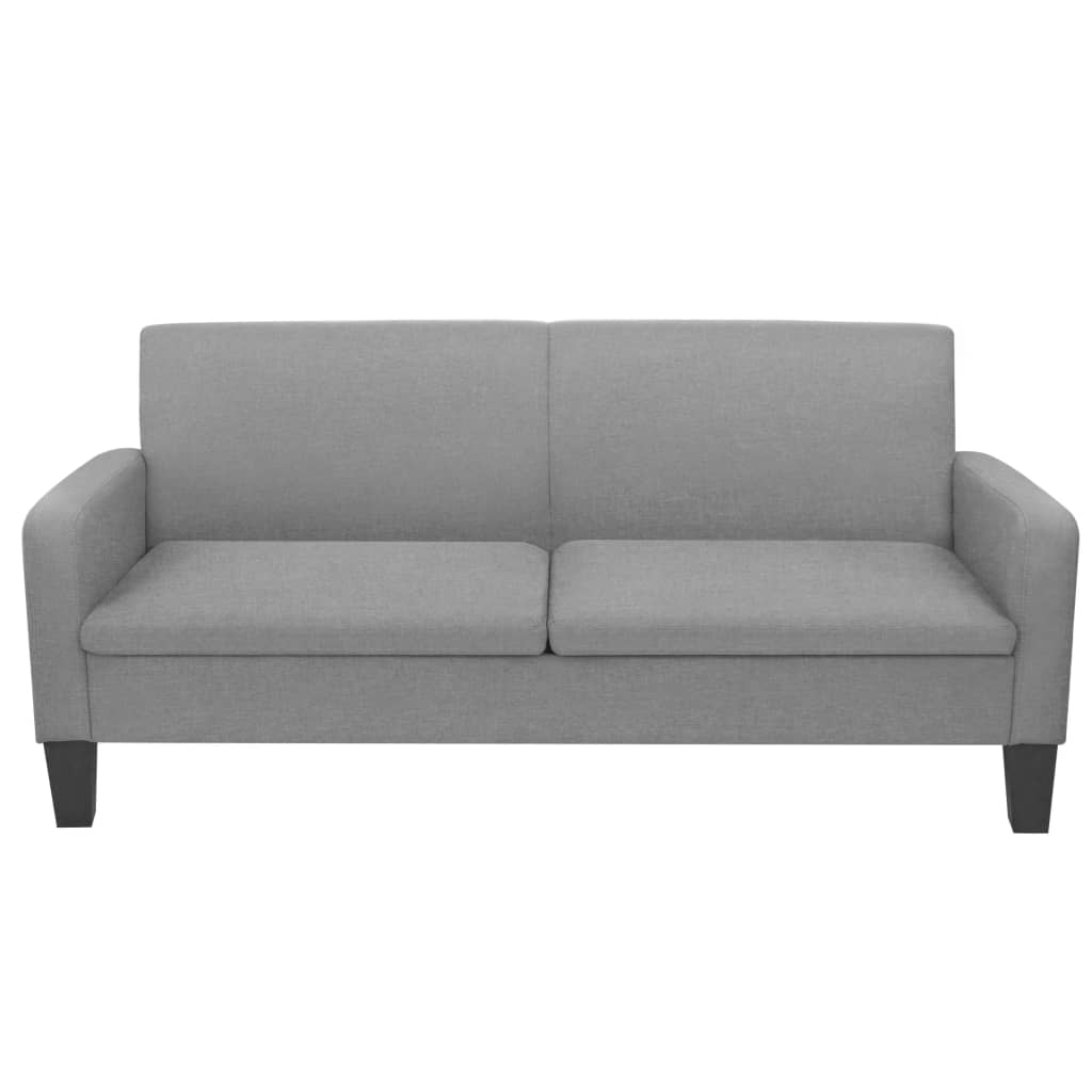 3-seater sofa, 180 x 65 x 76 cm, light grey