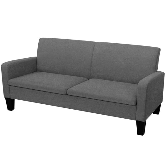 3-seater sofa, 180 x 65 x 76 cm, dark grey