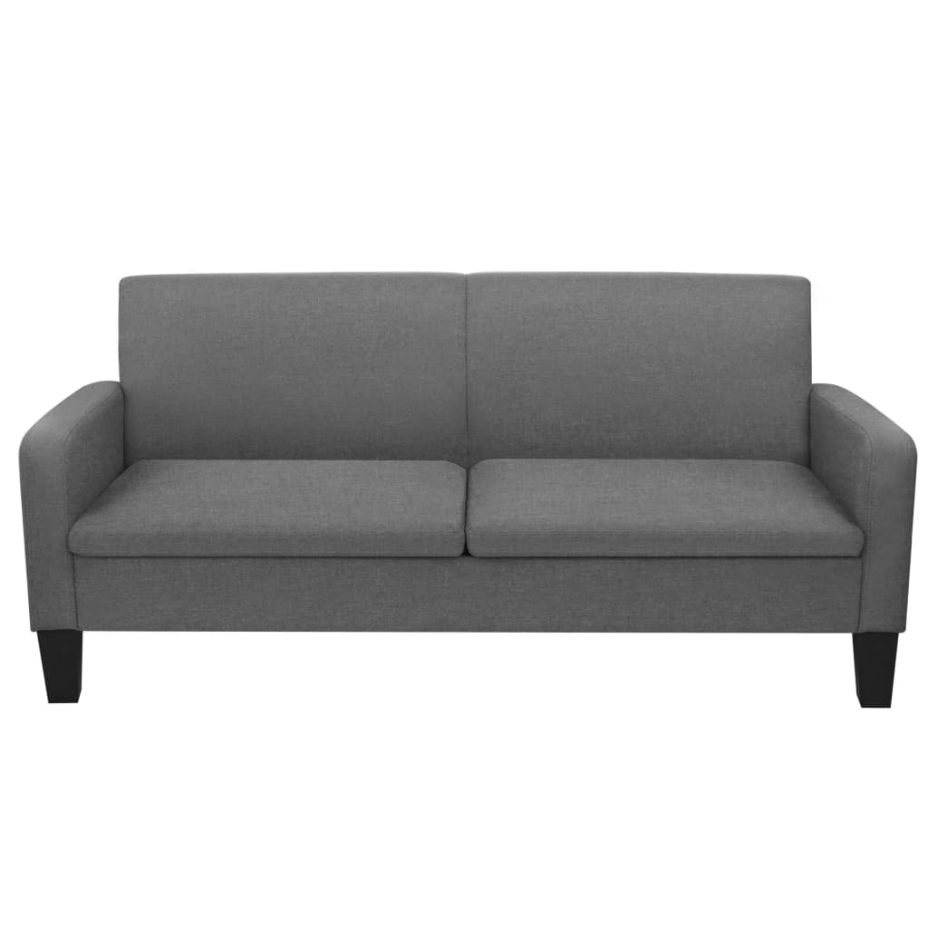 3-seater sofa, 180 x 65 x 76 cm, dark grey