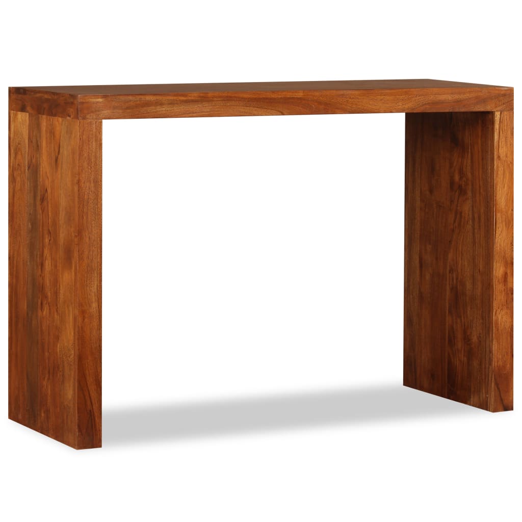 Console table, solid wood with honey finish, 110x40x76 cm