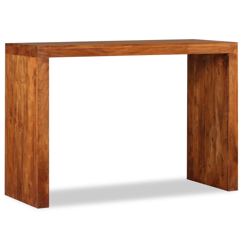 Console table, solid wood with honey finish, 110x40x76 cm