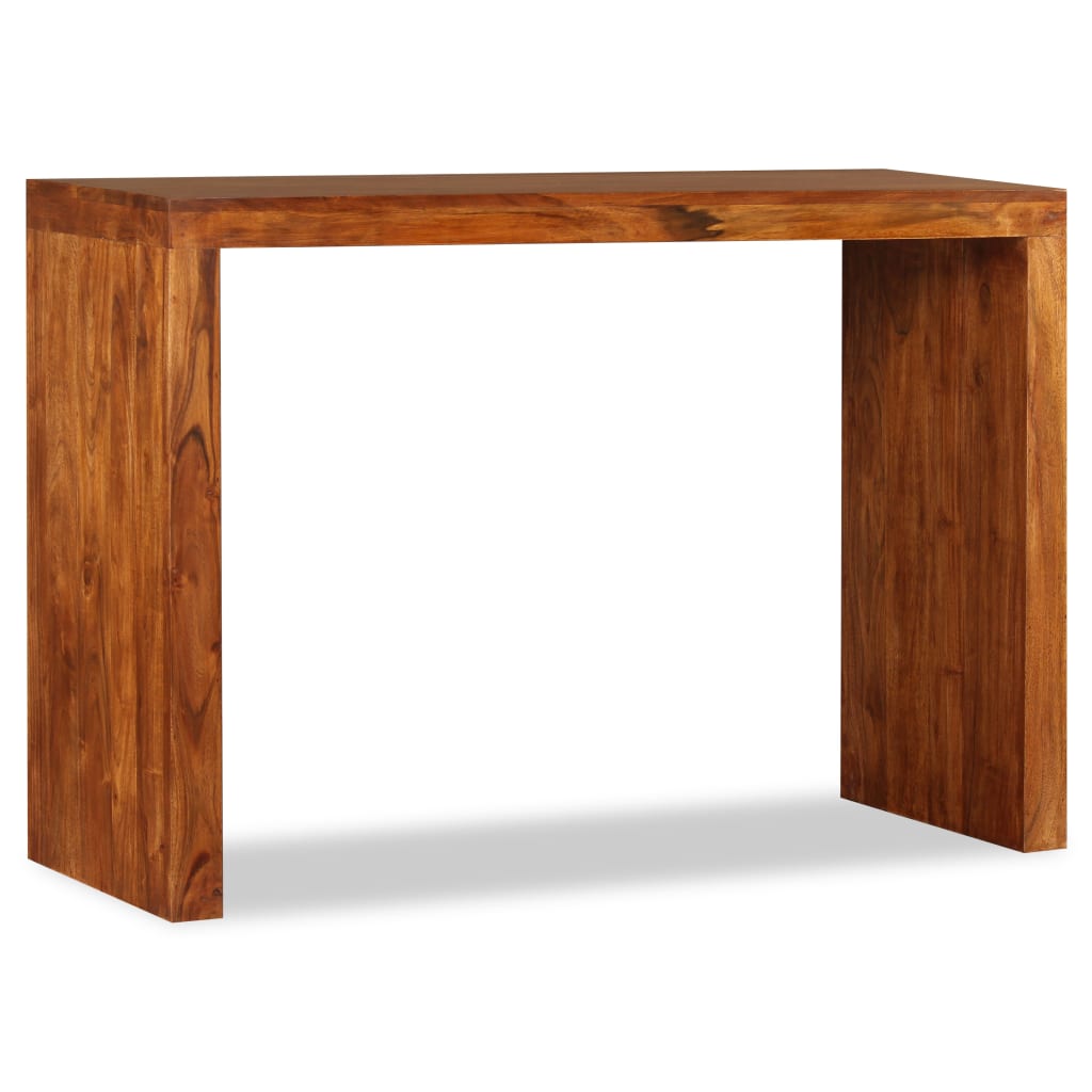 Console table, solid wood with honey finish, 110x40x76 cm