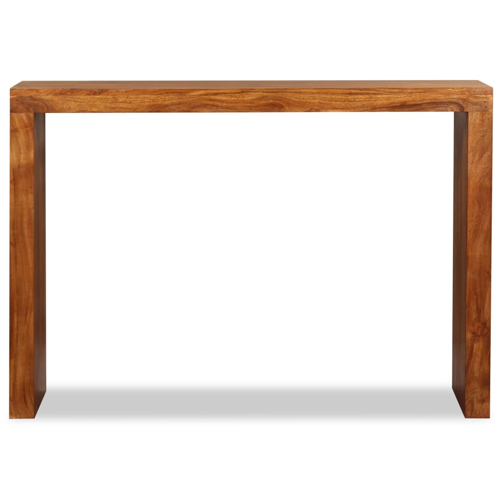 Console table, solid wood with honey finish, 110x40x76 cm