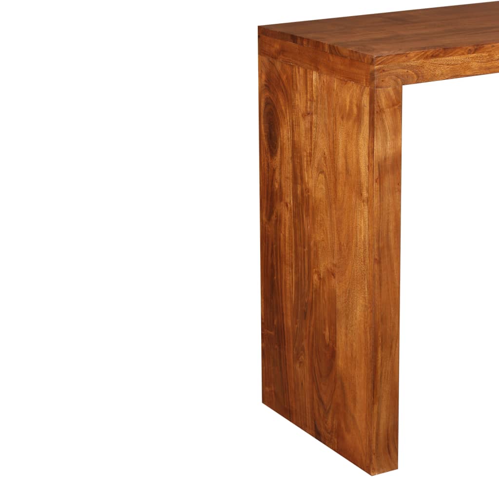 Console table, solid wood with honey finish, 110x40x76 cm