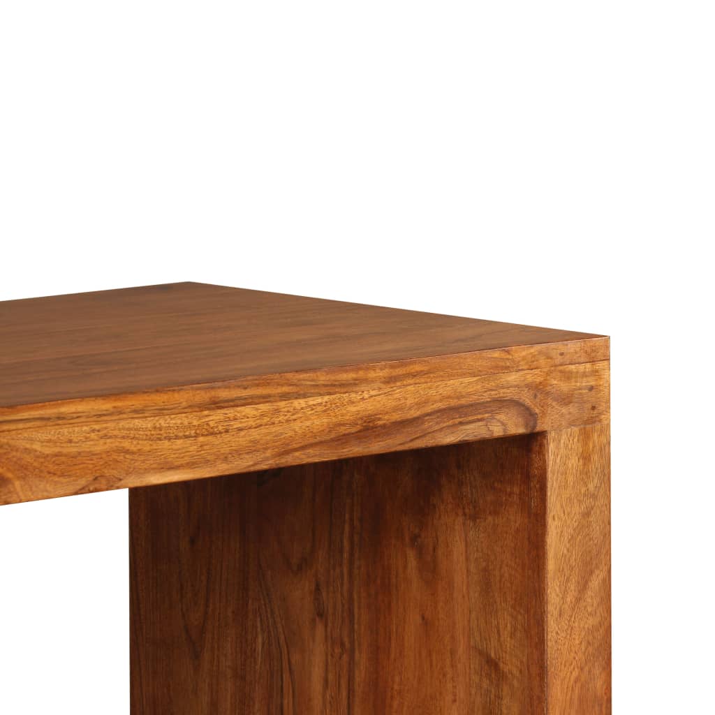 Console table, solid wood with honey finish, 110x40x76 cm