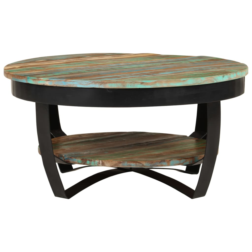 Coffee table, 65 x 32 cm, solid recycled wood