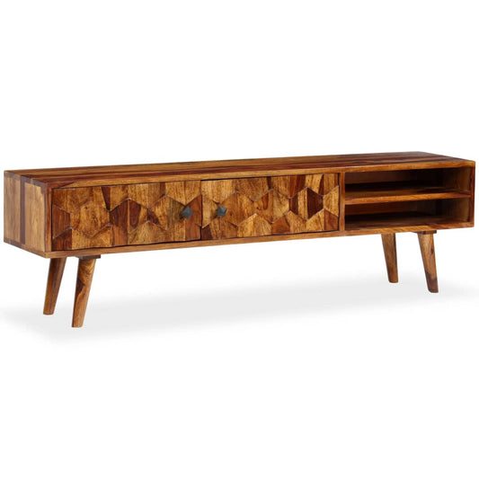 244683 vidaXL TV Cabinet Solid Sheesham Wood 140x30x40 cm