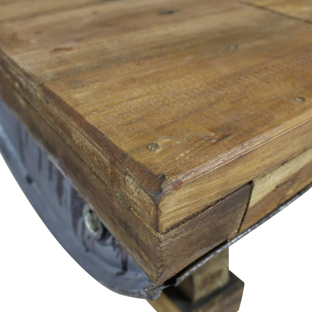 Coffee table, 90x50x35 cm, recycled wood mix