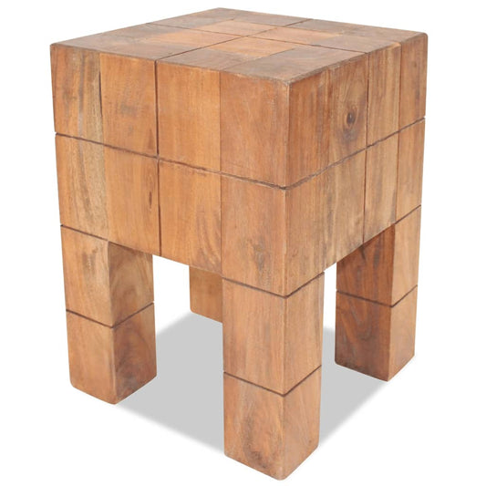 Stool, solid mahogany wood