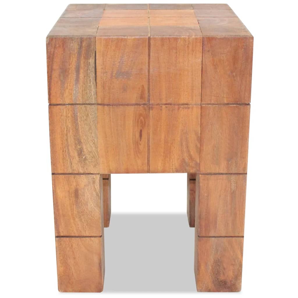 Stool, solid mahogany wood