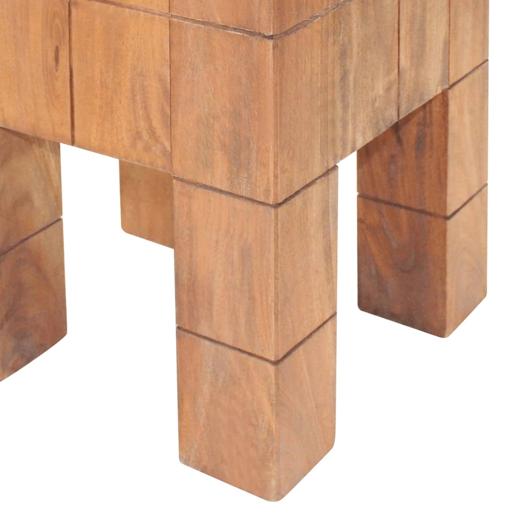 Stool, solid mahogany wood