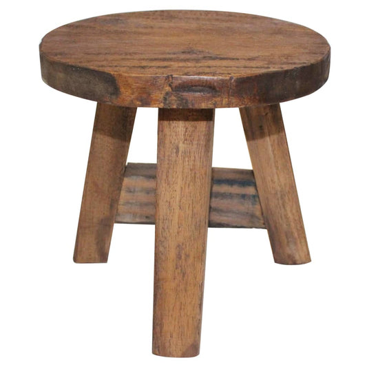 Stool, solid mahogany wood