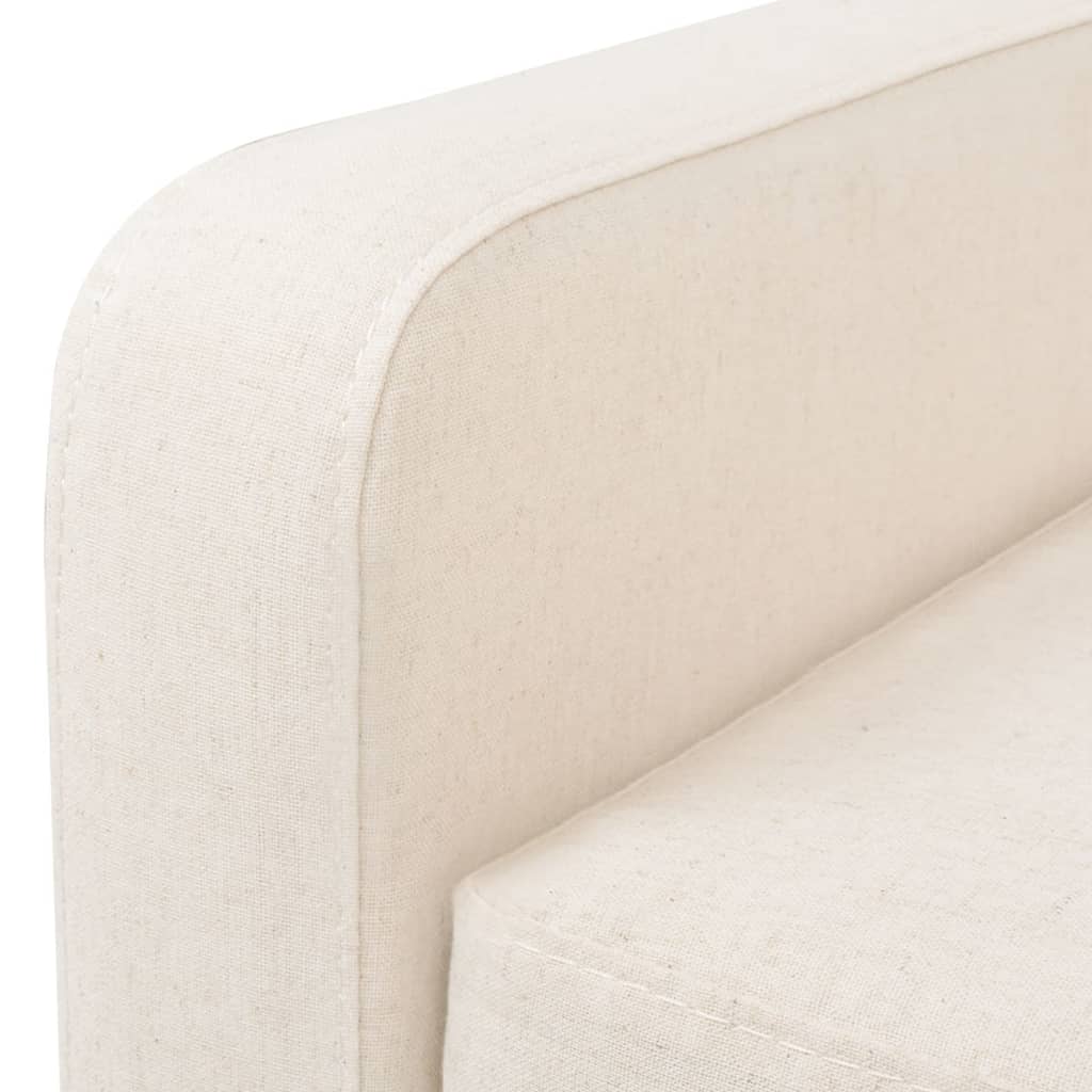 2-seater sofa, fabric, cream white