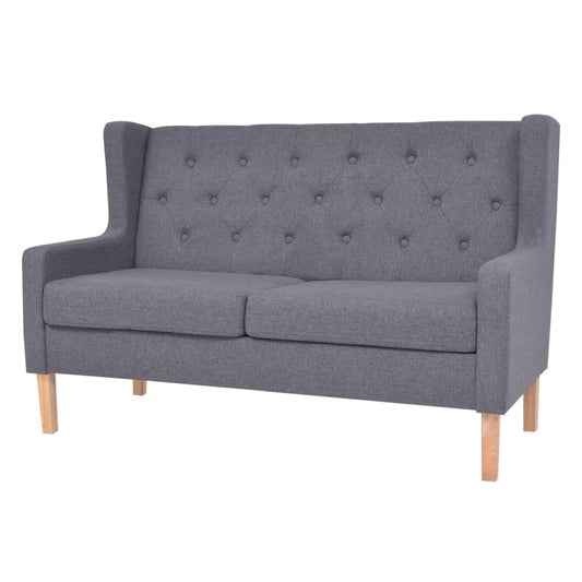 2-seater sofa, fabric, gray