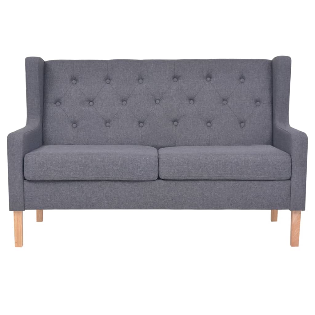 2-seater sofa, fabric, gray