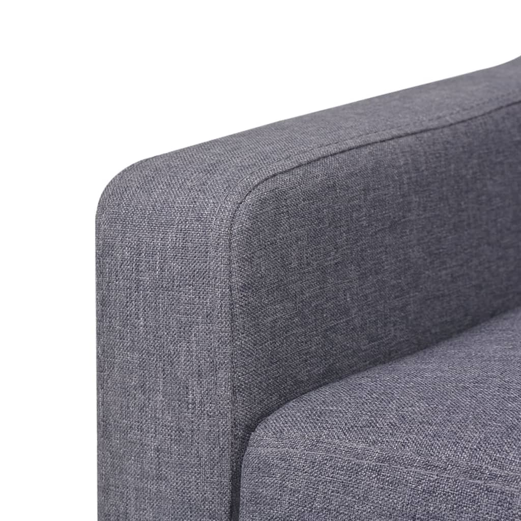 2-seater sofa, fabric, gray