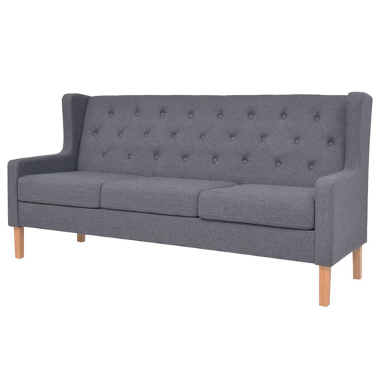 3-seater sofa, fabric, gray