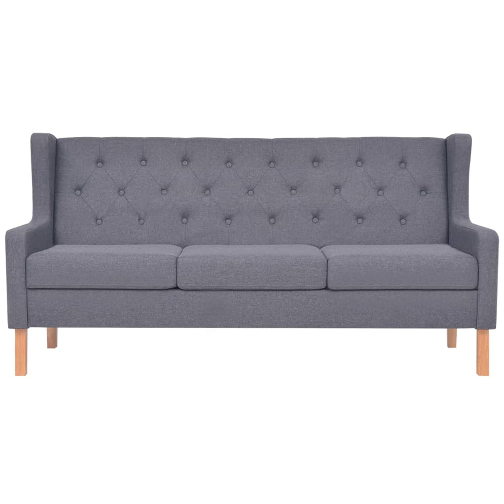 3-seater sofa, fabric, gray