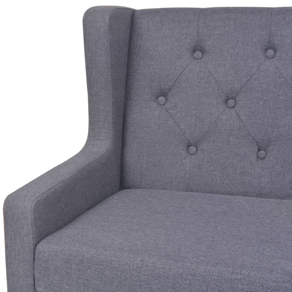 3-seater sofa, fabric, gray