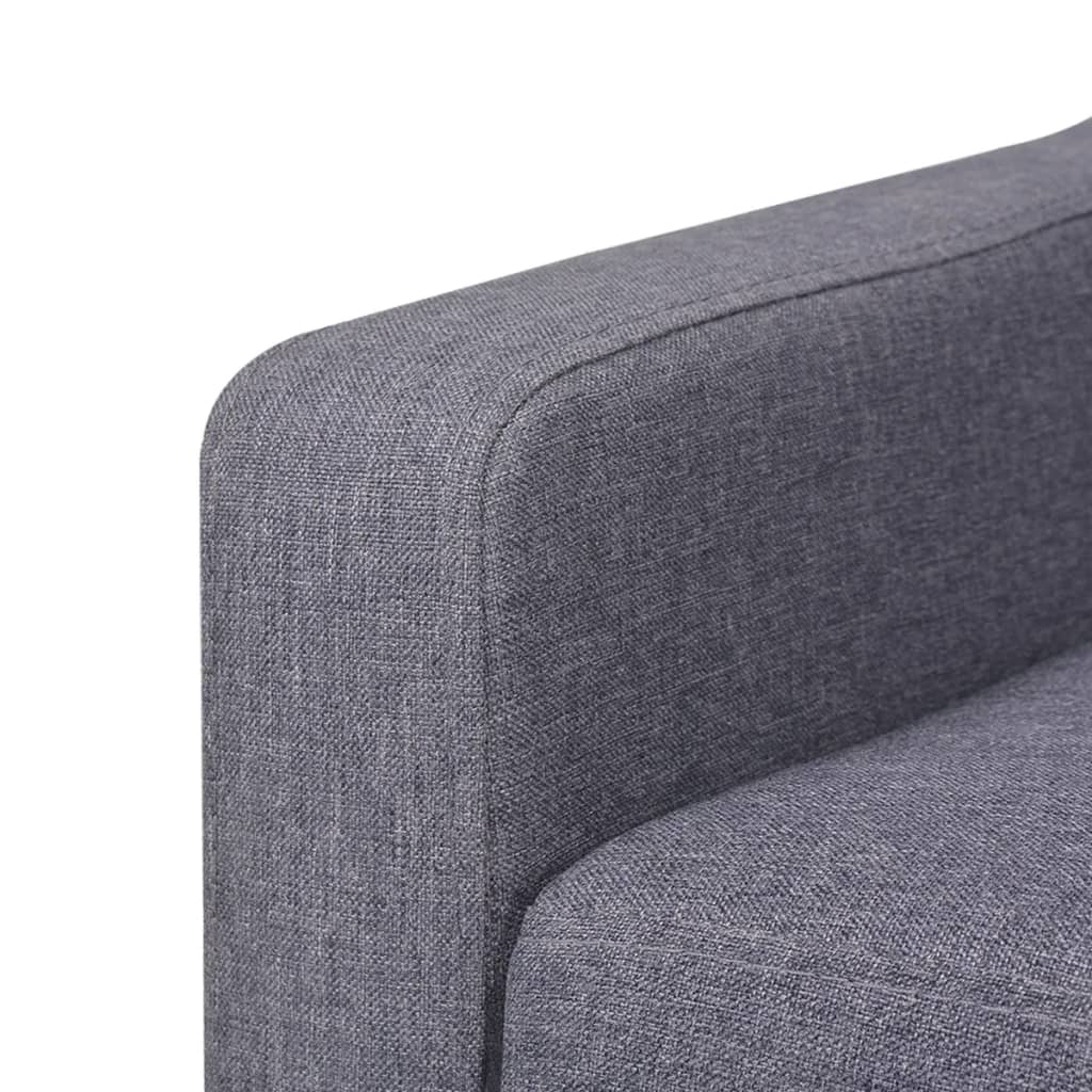 3-seater sofa, fabric, gray