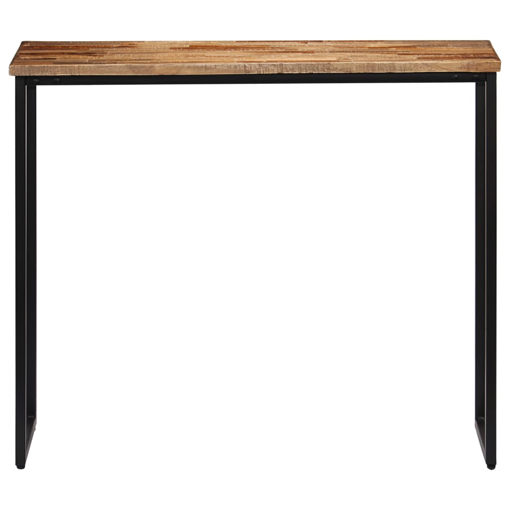 Console table, solid recycled teak wood, 90 x 30 x 76 cm