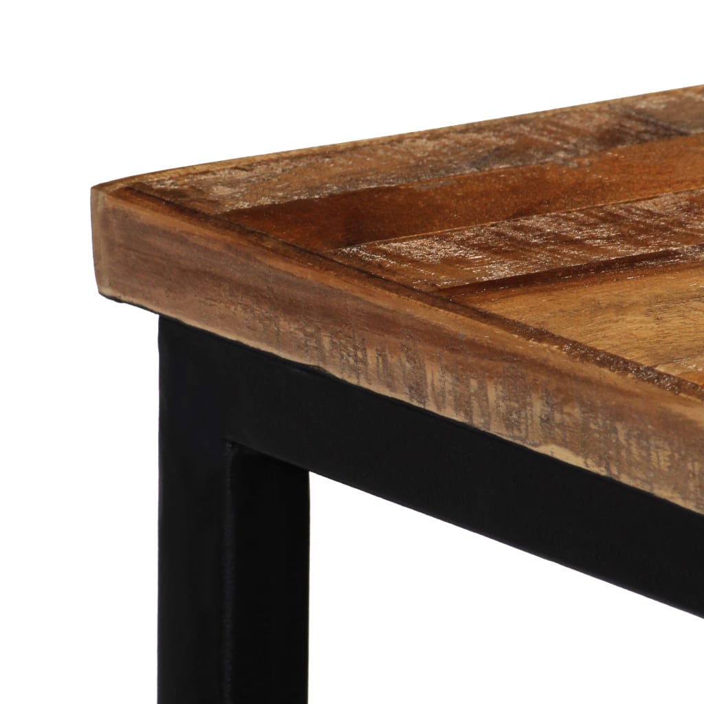 Console table, solid recycled teak wood, 90 x 30 x 76 cm