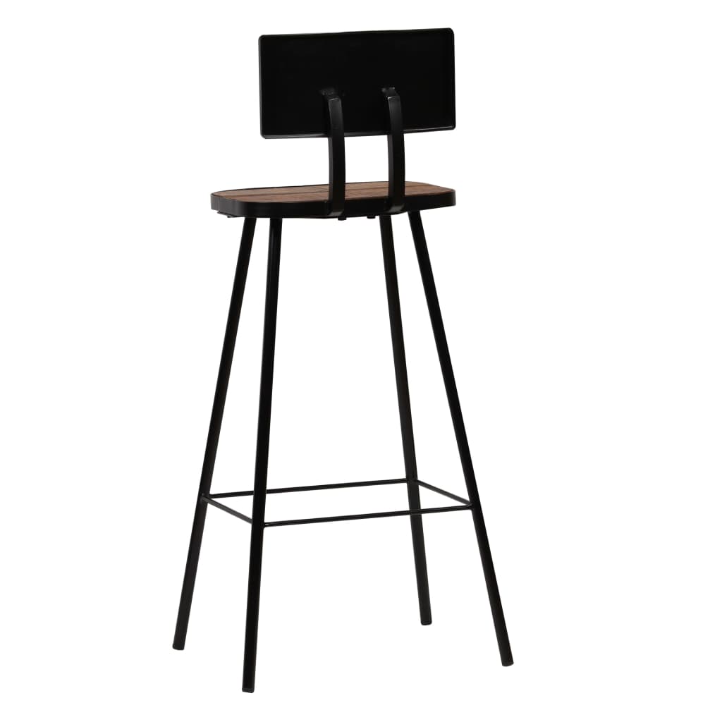 Bar stools, 4 pcs., solid recycled wood