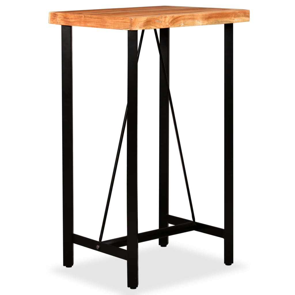 Bar table, solid acacia wood, 60 x 60 x 107 cm