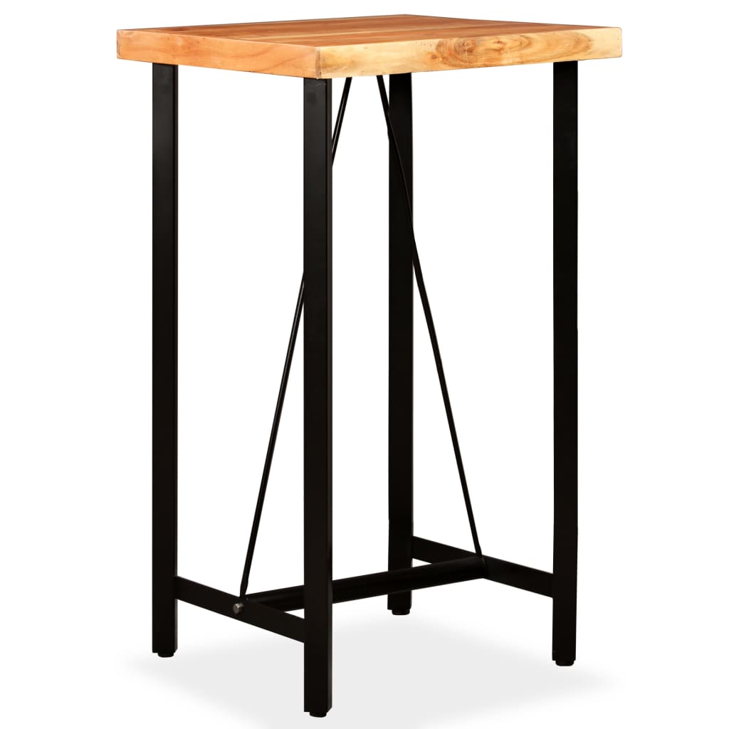 Bar table, solid acacia wood, 60 x 60 x 107 cm